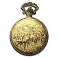 Pocket Watch w/ Chain (Horse Carriage)